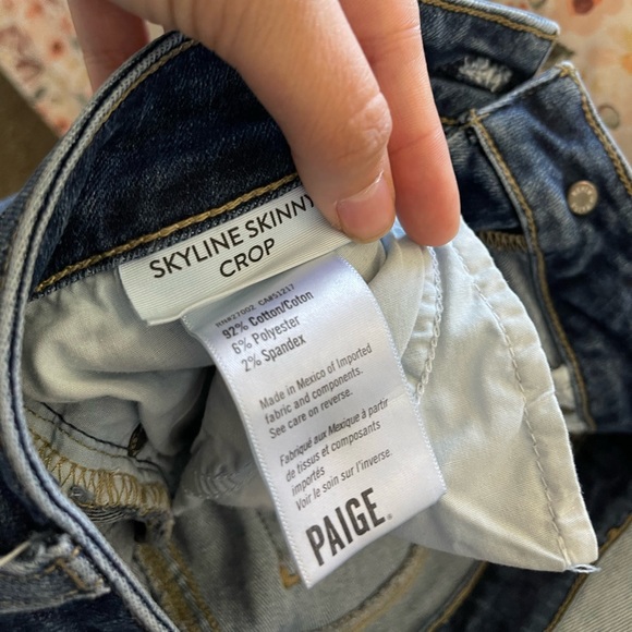 Paige Denim | Skyline Skinny Crop | Size 27 | Raw Hem - Picture 3 of 6